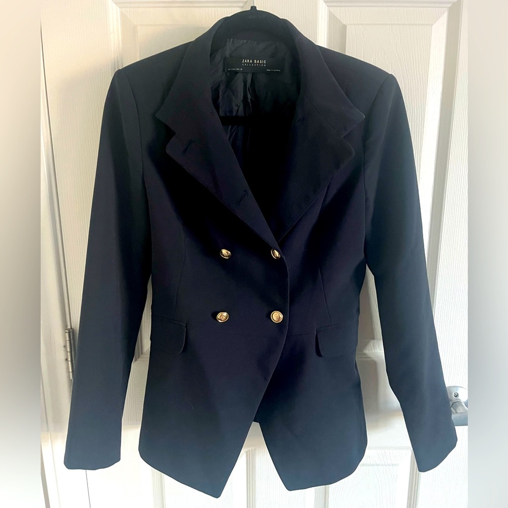 Zara Navy Blue blazer size small